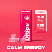 Drops 1:2 Raspberry Gummies 20ct