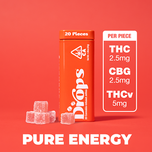 DROPS - Drops 1:2:2 CBG Strawberry Gummies 20ct