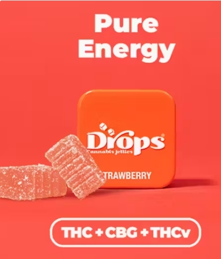 Edible - Strawberry - 1:1:2 - THC:CBG:THCv - Live Rosin - 2Pk - 50MG