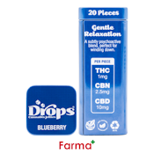 Drops Blueberry THC:CBN:CBD Gummy 20pk
