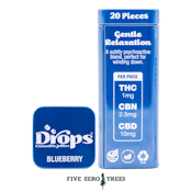 Drops Blueberry THC:CBN:CBD Gummy 20pk