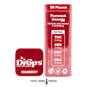 Drops Cranberry THC:CBD:CBC:CBG 20pk
