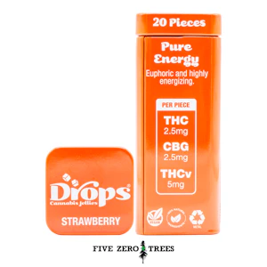 DROPS - Drops Strawberry THC:CBG:THCV 20pk