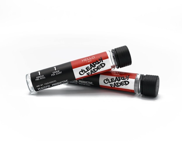 CLEARLY FADED - Cadillac Rainbow -Hybrid- 25.46% THC | 1g (Pre-Roll) | Clearly Faded     -s11 back