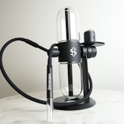 Studenglass, Glass Gravity Water Pipe, Black 6oz.