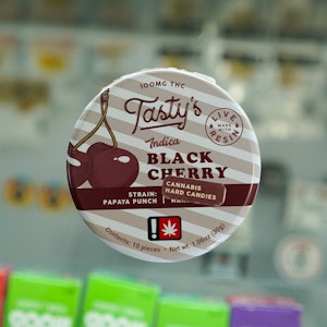 TASTY'S - Black Cherry Indica Hard Candies - Tasty's