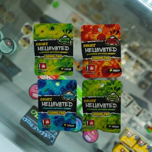 HELLAVATED - Sour Grape 100mg Gummy - Hellavated