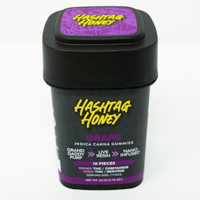 Hashtag Honey | Edible | Live Resin Gummy - Grape | 100mg,10