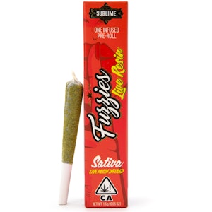 FUZZIES - Lemon Tree 1.5g Live Resin Infused Pre-Roll - King Fuzzies