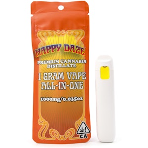 HAPPY DAZE - Passion Fruit 1g Distillate All In One Cart - Happy Daze
