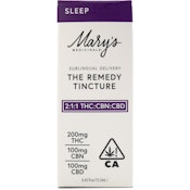 2:1:1 THC:CBN:CBD The Remedy Sleep 400mg Tincture - Mary's Medicinals