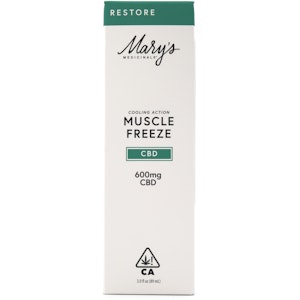 MARY'S MEDICINALS - Muscle Freeze Restore 600mg CBD Roll-On Topical - Mary's Medicinals