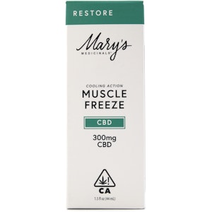 MARY'S MEDICINALS - Muscle Freeze Restore 300mg CBD Roll-On Topical - Mary's Medicinals 