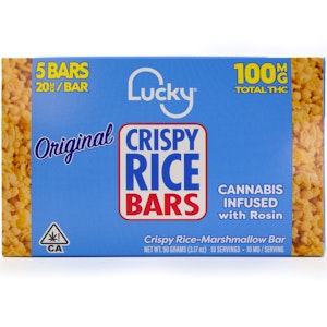 Lucky Family Brands - Original 100mg Rosin Infused Crispy Rice Bar - Lucky Family Brands
