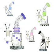 5.5" Wig Wag Base Bong with 14mm Male Bowl