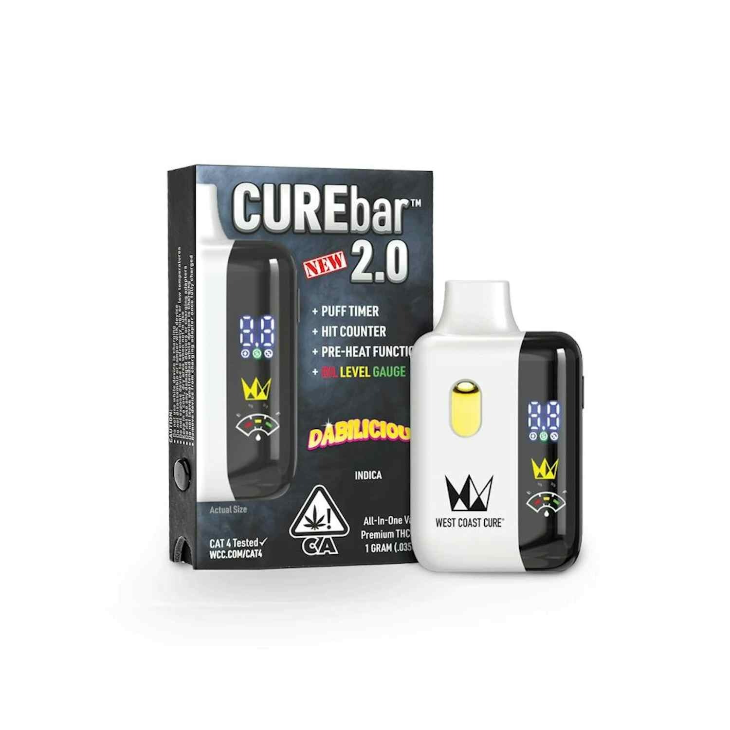 West Coast Cure Dabilicious CUREbar 2.0 All-In-One Vape 1.0g
