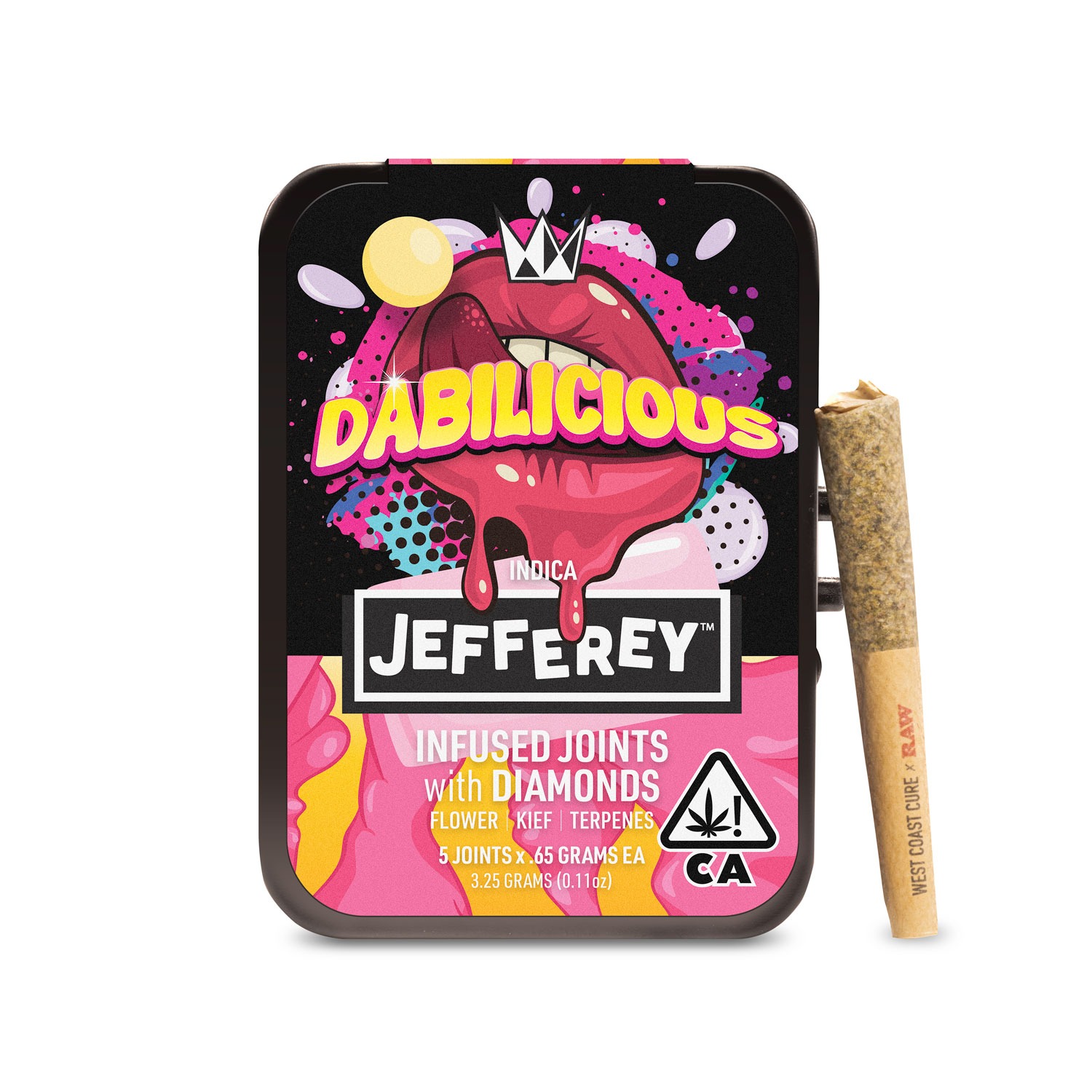 West Coast Cure Dabilicious Jefferey Infused Joints 5-Pack 3.25g