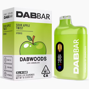 DABWOODS - Dabwoods - 1g LQD AIO - Sour Apple Twist