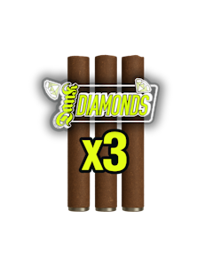 Dank Diamonds - Pre-Rolls | Dank Diamonds | Hemp Blunt | Infused | Princess Cut | 3 PK | 3g
