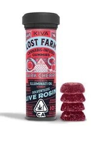 LOST FARM - Lost Farm Dark Cherry Live Rosin Gummies 10pk