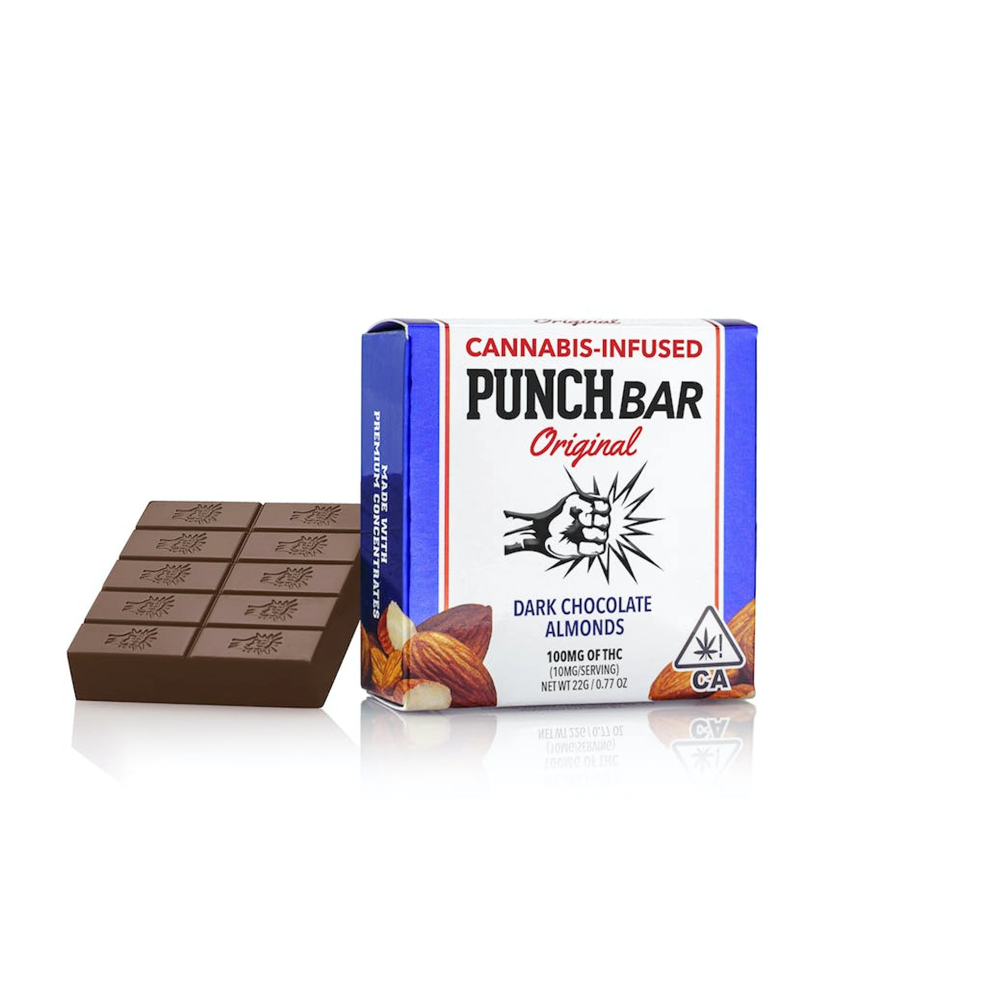 Punch Edibles Dark Chocolate Almonds Punch Bar 100mg