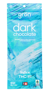 GRON - Gron THC Dark Chocolate Full Size Bar 100mg