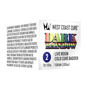 Dark Rainbow (H) | 1g Tier 2 Live Rosin Cold Cure Badder | West Coast Cure