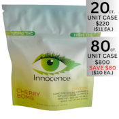 Innocence Cannabis | Cherry Bomb HIGH THC Daytime | Gummy | 60 G | 20 Unit Case