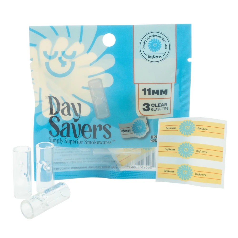 Day Savers | 11mm Glass Tips | 3pk
