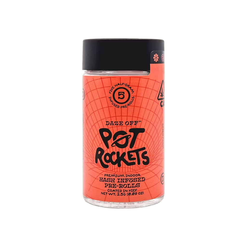 Daze Off | Blueberry Cookies | Hash Infused and Coated in Kief | Pot Rockets | 5pk