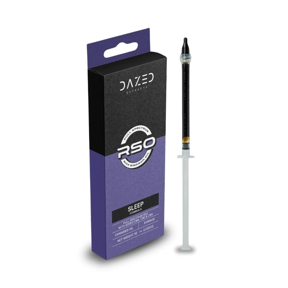 DAZED - Sleep Formula THC, CBD, CBN, & CBG 1g RSO Dart - DAZED Main Image