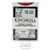 KingRoll - Juniors - Variety Hybrid Mix #4 - Infused Preroll Pack - 4pk - 3.0g