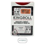 KingRoll - Juniors - Variety Hybrid Mix #6 - Infused Preroll Pack - 4pk - 3.0g