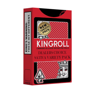 KING ROLL - Dealers Choice Sativa Mix #10 | .75g 4pk Variety Prerolls | Kingroll