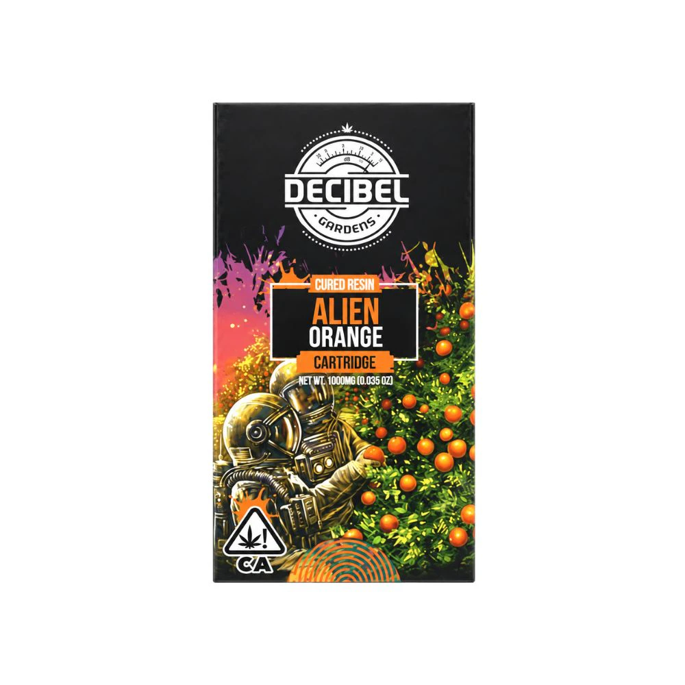 Decibel Gardens - ALIEN ORANGE CURED RESIN CART 1G - DECIBEL GARDENS Main Image