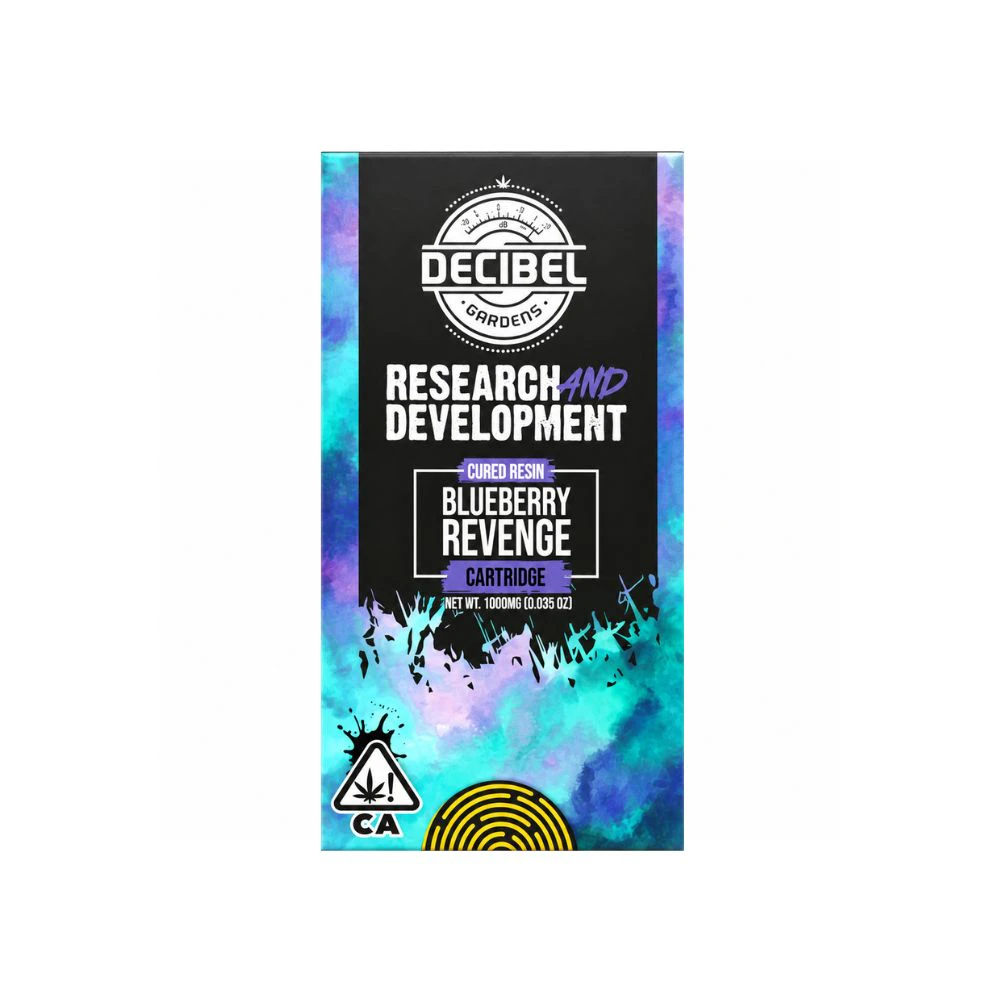 Decibel Gardens - BLUEBERRY REVENGE CURED RESIN CART 1G - DECIBEL GARDENS Main Image