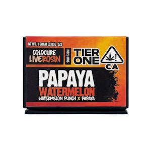 DECIBEL GARDENS - COLD CURE ROSIN - PAPAYA WATERMELON 1G - DECIBEL GARDENS