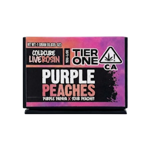 DECIBEL GARDENS - COLD CURE ROSIN - PURPLE PEACHES 1G - DECIBEL GARDENS