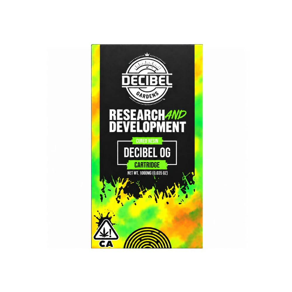 Decibel Gardens - DECIBEL OG CURED RESIN CART 1G - DECIBEL GARDENS Main Image