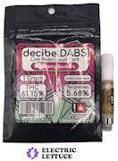 Decibel Raspberry Bonkers Live Rosin Cartridge 1g
