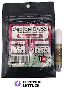 Decibel - Decibel Raspberry Bonkers Live Rosin Cartridge 1g