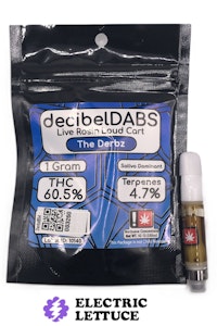 Decibel - Decibel The Derbz Live Rosin Cartridge 1g