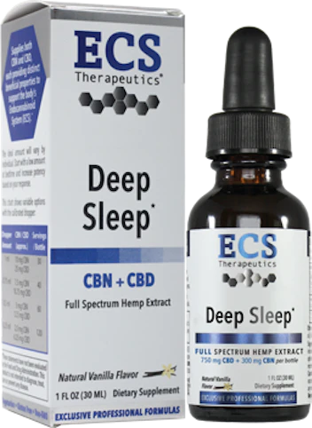 ECS THERAPEUTICS - -Deep Sleep- 300mg | CBN & CBD Full Spectrum Hemp Extract (CBD Tincture) |ECS Therapeutics