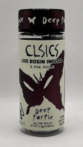 CLSICS - Deep Purple 2.5g 5 Pack Rosin Infused Pre-Rolls - CLSICS