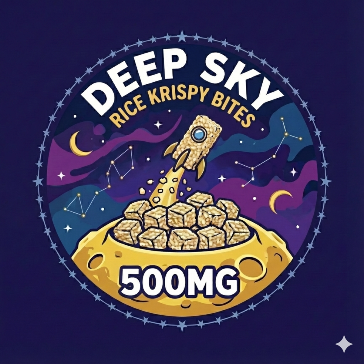 Deep Sky Rice Krispie Bites