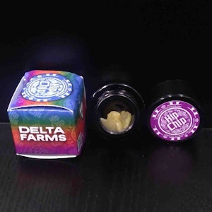 Hip Chip - Delta Farms- HIP CHIP-Shocktartz-Cured Resin-Hybrid-THC 75.59%-1G