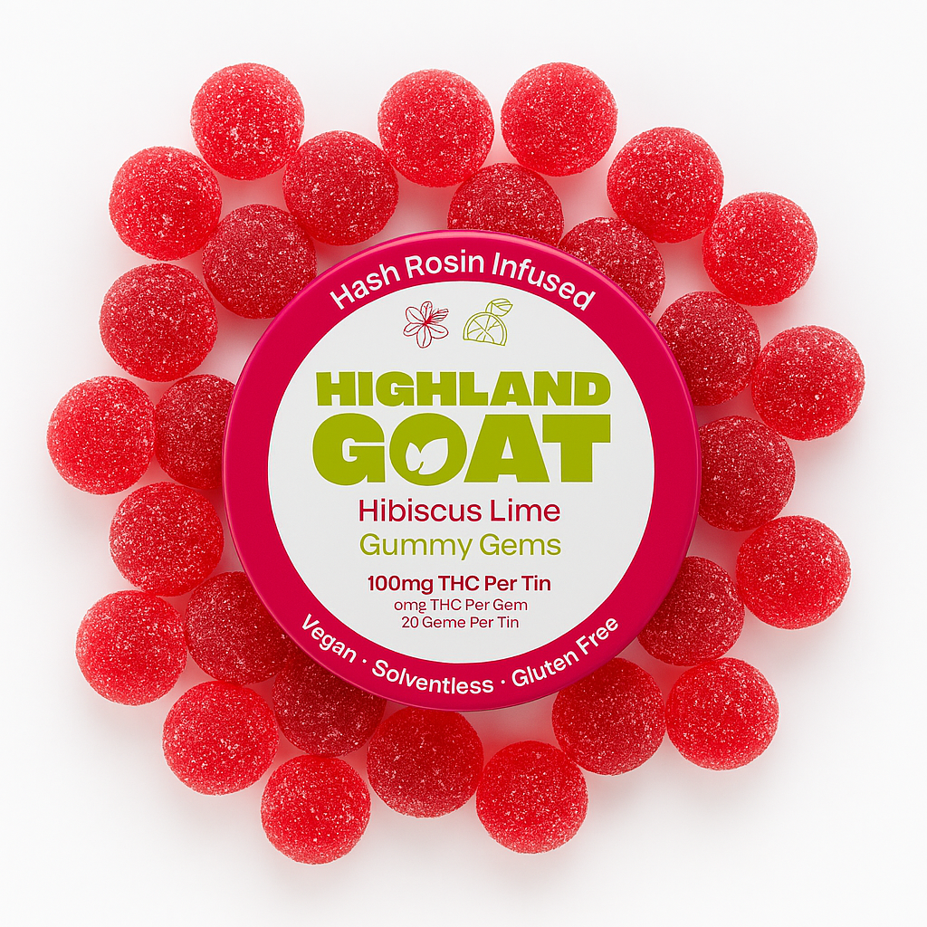 Hibiscus Lime (Hash Rosin Infused) - 100mg Edible