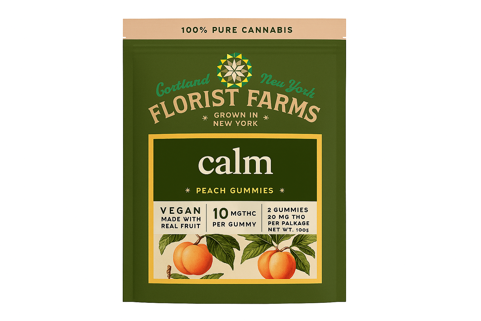 Peach (Calm) 2pk - 10mg Edible