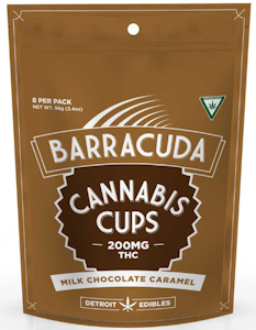 Detroit Edibles -  Barracuda Cups - Milk Chocolate Caramel - 200mg THC