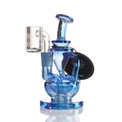 5" Diamanta Glass Recycler Rig - Electric Blue